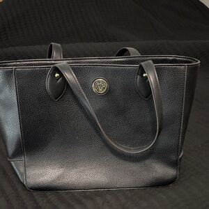 Anne Klein Black Textured Tote